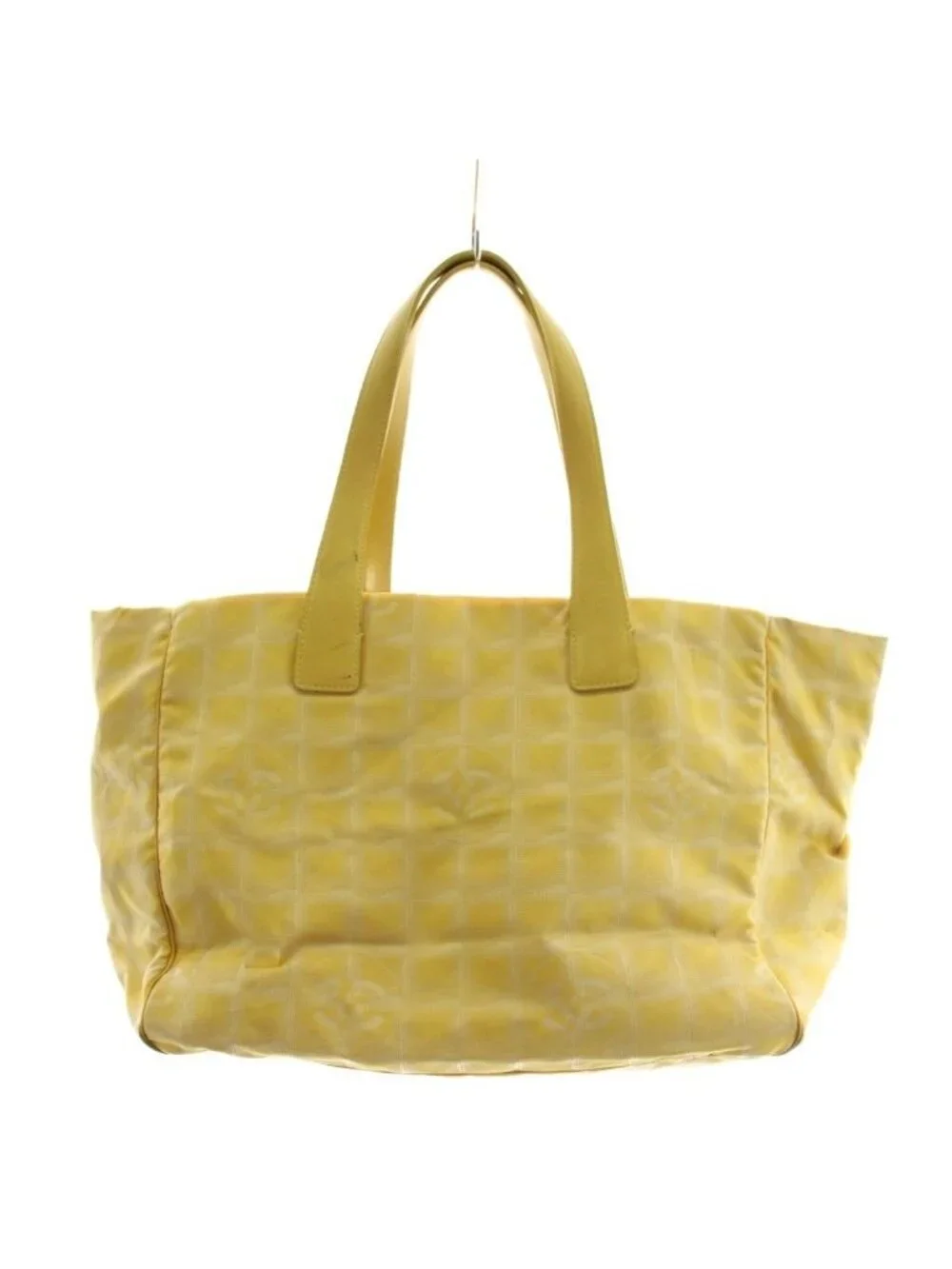 Chanel New Travel Line CC Logo Tote Yellow